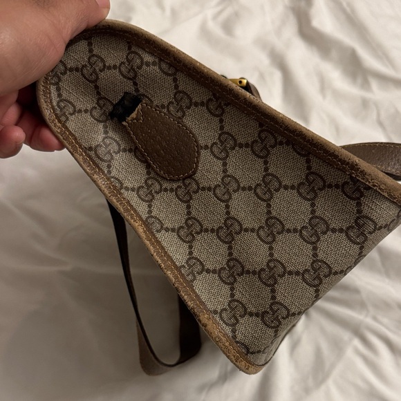 Gucci Brown and Tan Monogram Tote - Picture 8 of 10